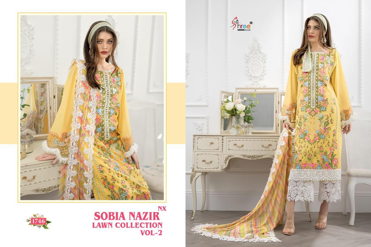 Shree Sobia Nazir Lawn Collection 2 Nx Latest Fancy Designer Festive Wear Premium Pure Lawn  Cotton With  Exclusive Embroidery  Pakistani Salwar Suits Collection